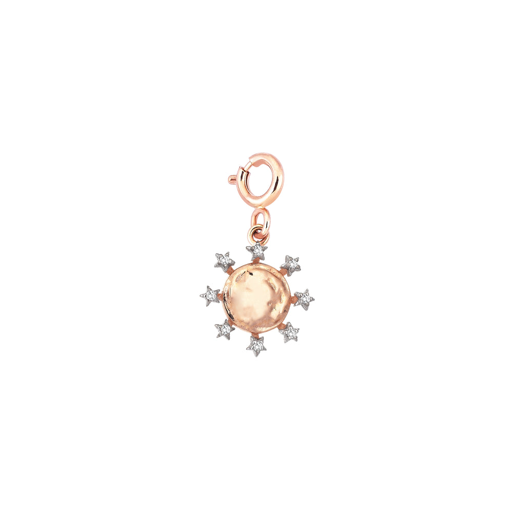 Eclectic Circle Charm - White Diamond