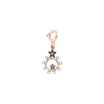 Eclectic Empty Circle Charm - Champagne Diamond