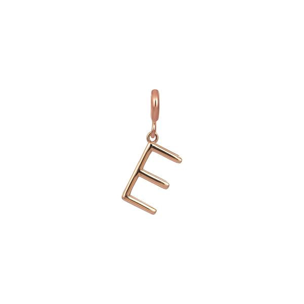 Large Initials Cube Charm - Gold