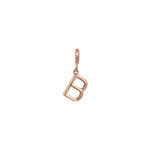 Small Initials Cube Charm - Gold