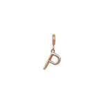 Small Initials Cube Charm - Gold