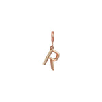 Small Initials Cube Charm - Gold