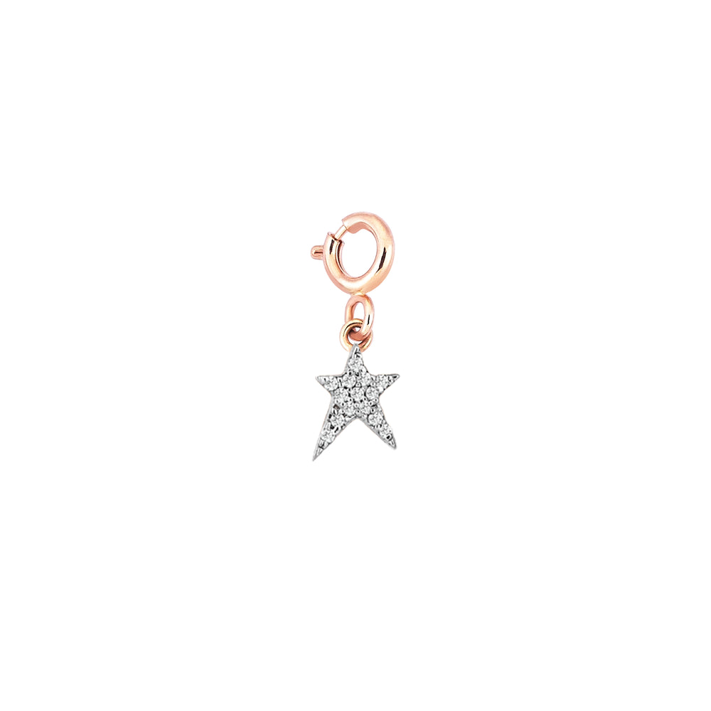 Struck Star charm - White Diamond