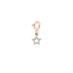 Doodle Star charm - White Diamond