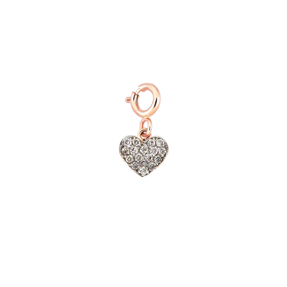 Bidik Heart Charm - White Diamond