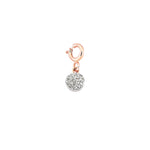 Bidik Circle Charm - White Diamond