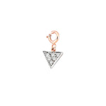 Bidik Triangle Charm - White Diamond