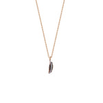 Mini Feather Diamond-Line Necklace