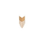 Chevron Fringe Earring (Single) - Gold