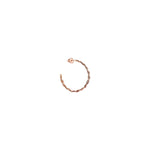 Midi Thick Wire Knit Hoop (Single)