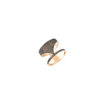 Pave Spear Ring - Champagne Diamond