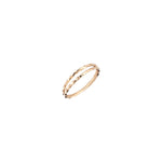 2 Row Twist Ring - Gold