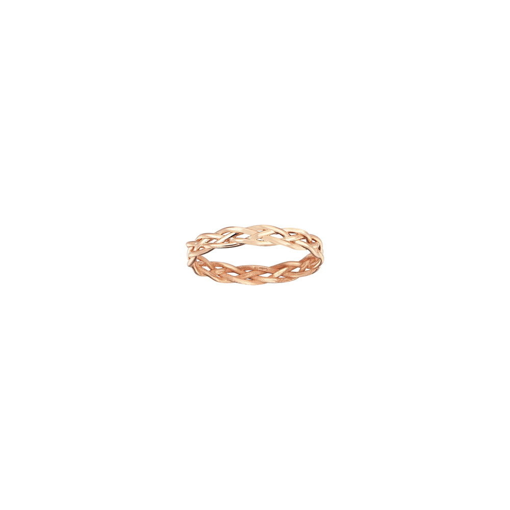 Midi Wire Knit Ring - Gold