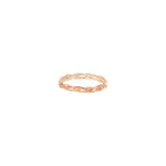 Thin Wire Knit Ring - Gold