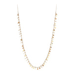 Seed Circles and Tassels Necklace - Gold